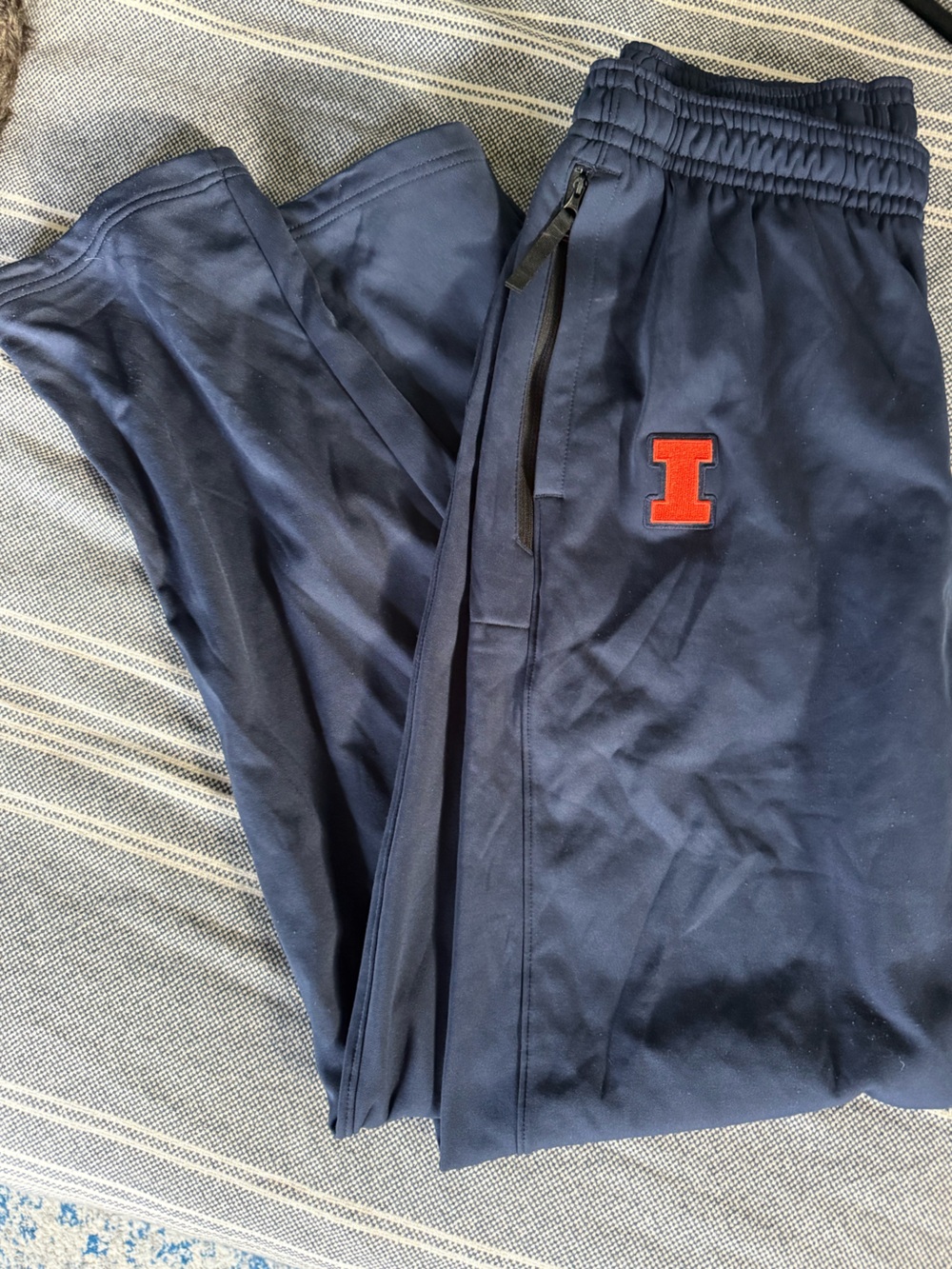Men's Nike sweat Pants with Orange Illini patch